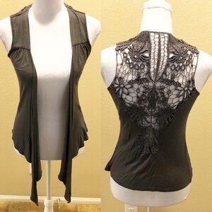 Lace crochet cover up